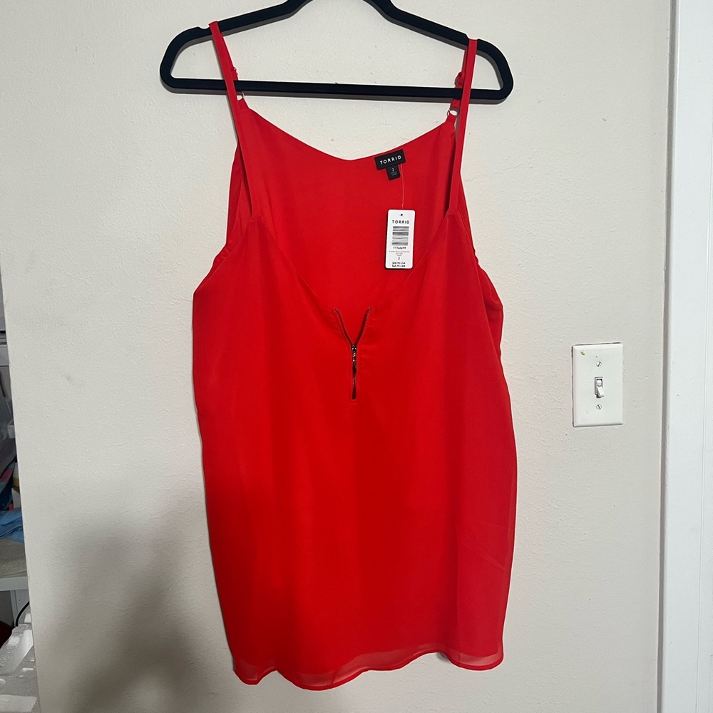 NWT Torrid red tank top 2X